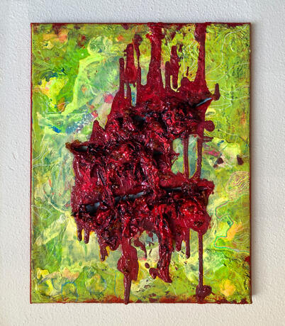 "SWEET RELIEF: SEVER" 8x10 inches.