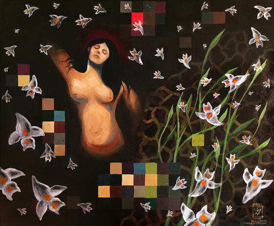 "Clione Elegantissima" 24x26 inches. SOLD.