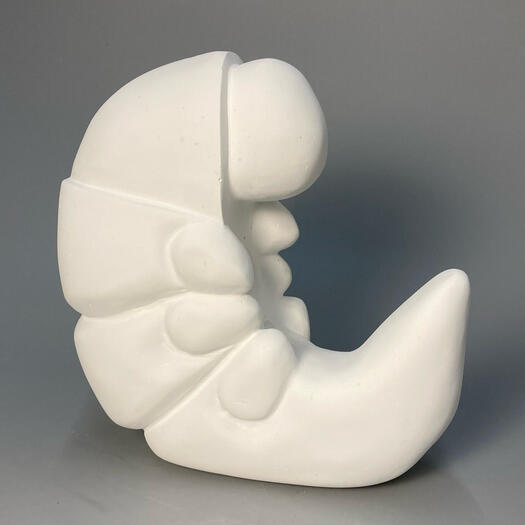 "Toddler" Plaster, 13 x 10 x 6 inches.