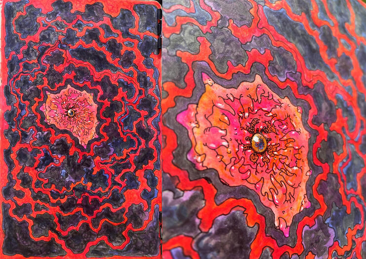 &quot;Cradle&quot; 5x8inches.