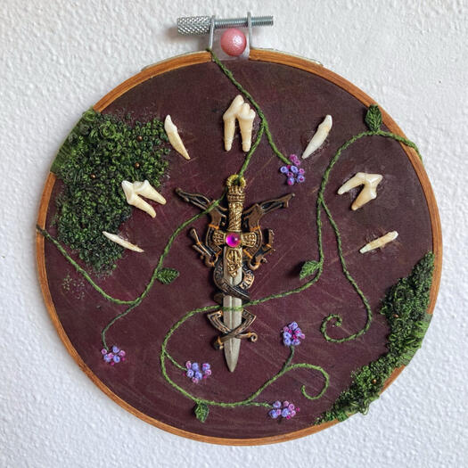 Untitled 6 inches in diameter.